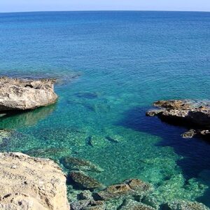 Hiking in from Skinias bay to Karoumes beach