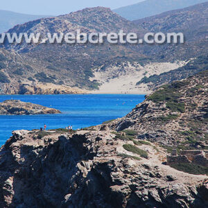 Itanos area and the Psilli ammos beach at the background