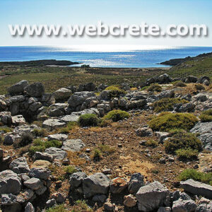 Karoumes bay and the archaeological site