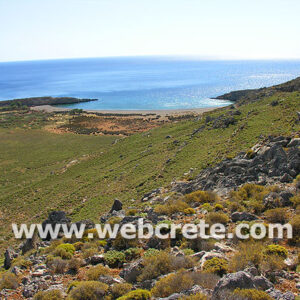 Karoumes area with the beach