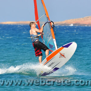 Windsurfing in East Crete