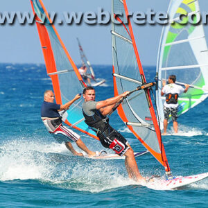 Windsurfing in East Crete