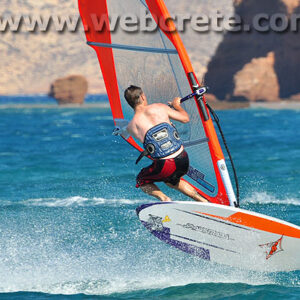 Windsurfing in East Crete